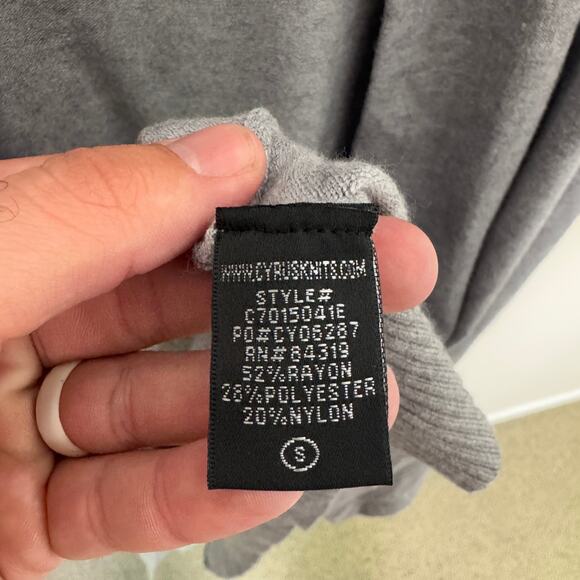 Cyrus Open Front Pockets Long Cardigan Sweater US Women's S - Picture 6 of 9